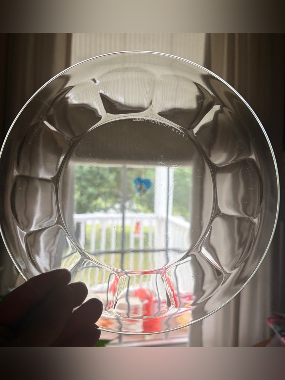 Libbey Duratuff Gibraltar Clear Glass Salad Plates 7 1/2"